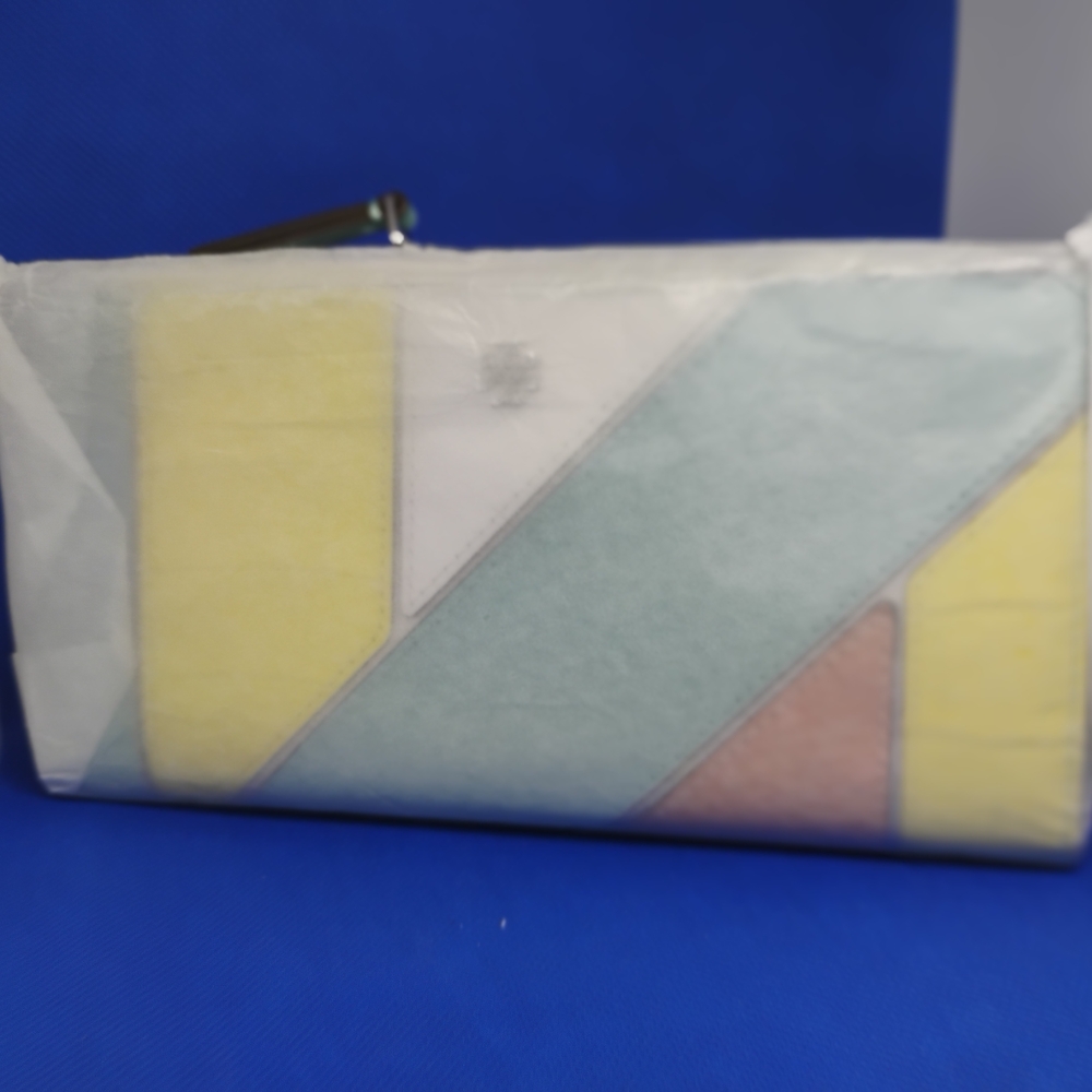 Tory Burch Colorblock Patchwork Wallet Brand New With Tags - Picture 10 of 12